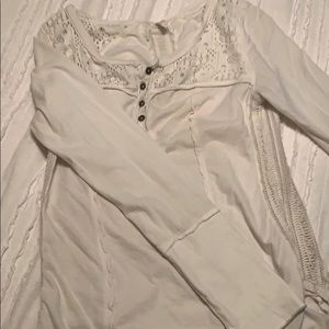 Long sleeve white top